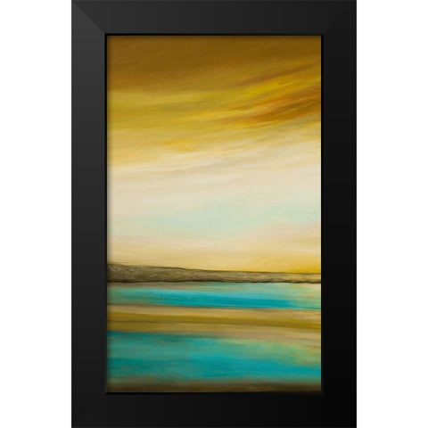 Brilliance I Black Modern Wood Framed Art Print by Hinz