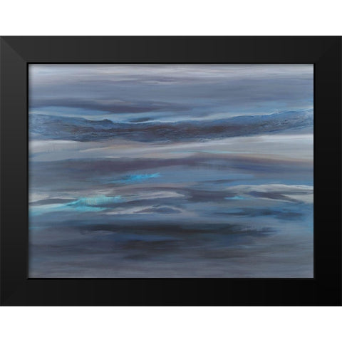 Endless Sea Black Modern Wood Framed Art Print by Hinz