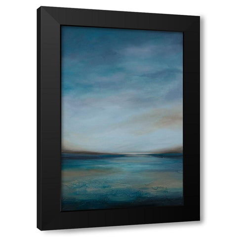 Evening Breeze II Black Modern Wood Framed Art Print by Hinz