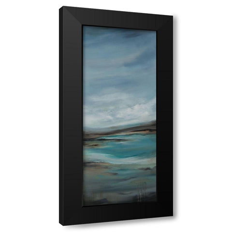 Pondering B Black Modern Wood Framed Art Print by Hinz