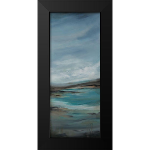 Pondering B Black Modern Wood Framed Art Print by Hinz
