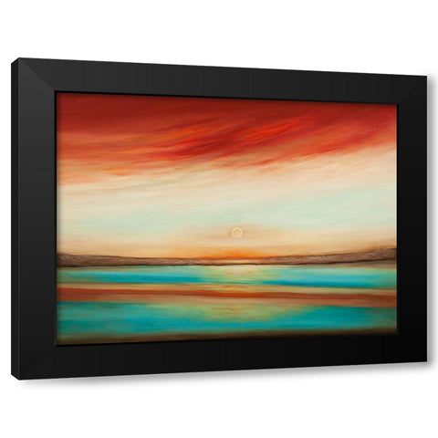 Sunset Black Modern Wood Framed Art Print with Double Matting by Hinz