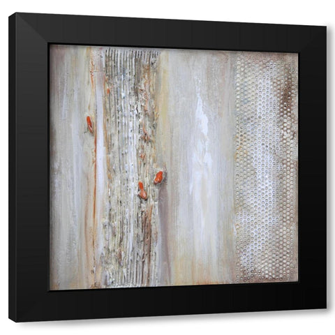 Texturescape I Black Modern Wood Framed Art Print with Double Matting by Hinz