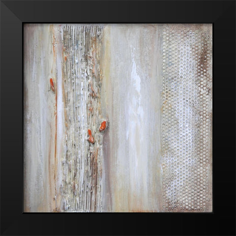 Texturescape I Black Modern Wood Framed Art Print by Hinz