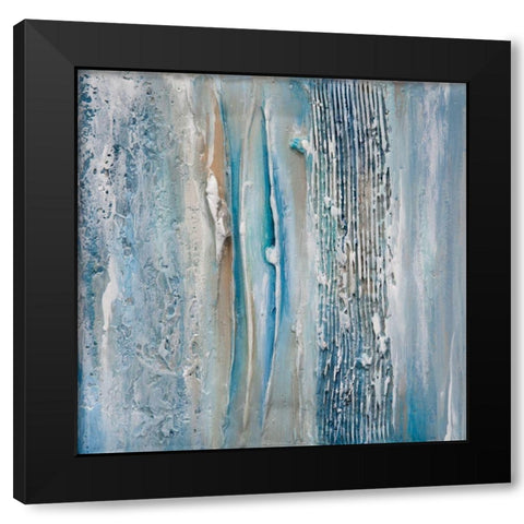 Texturescape III Black Modern Wood Framed Art Print by Hinz