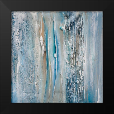 Texturescape III Black Modern Wood Framed Art Print by Hinz