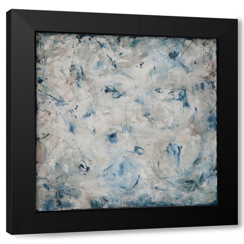 Happy Dance Black Modern Wood Framed Art Print by Hinz