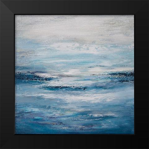 Seascape II Black Modern Wood Framed Art Print by Hinz
