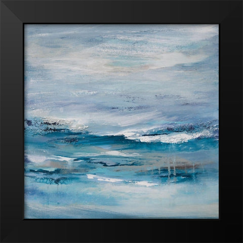 Seascape III Black Modern Wood Framed Art Print by Hinz