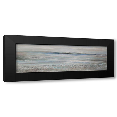 Texture Seascape Black Modern Wood Framed Art Print by Hinz