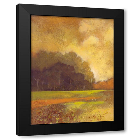 Autumn Forest II Black Modern Wood Framed Art Print with Double Matting by Larson