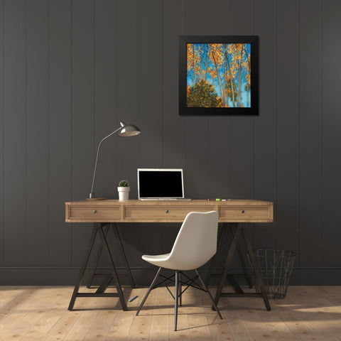 Falling Up I Black Modern Wood Framed Art Print by Larson