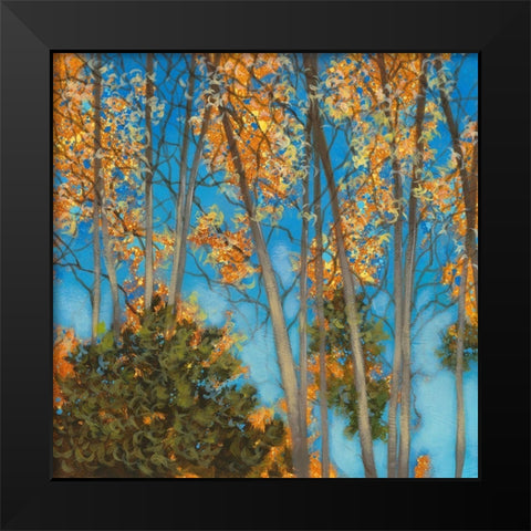 Falling Up I Black Modern Wood Framed Art Print by Larson