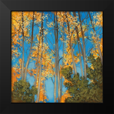 Falling Up II Black Modern Wood Framed Art Print by Larson