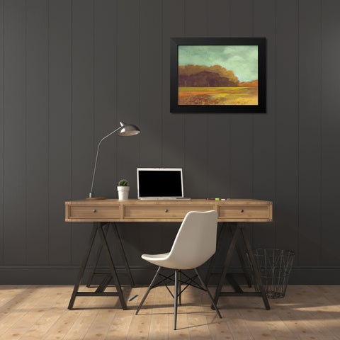 Larson Landscape Black Modern Wood Framed Art Print by Larson