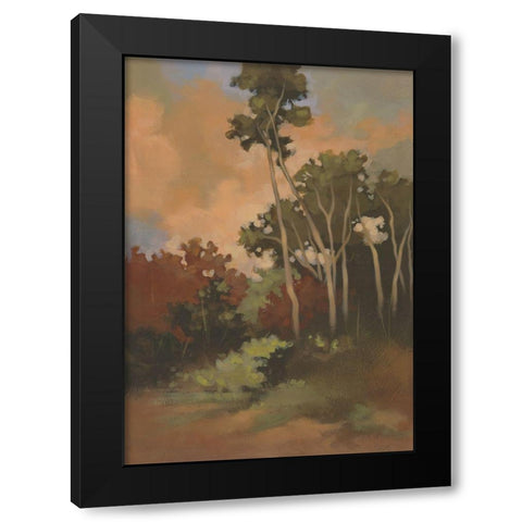Stillness II Black Modern Wood Framed Art Print with Double Matting by Larson