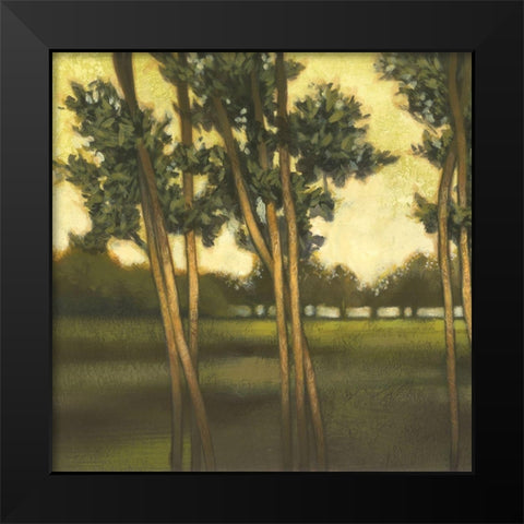 Through the Trees I Black Modern Wood Framed Art Print by Larson