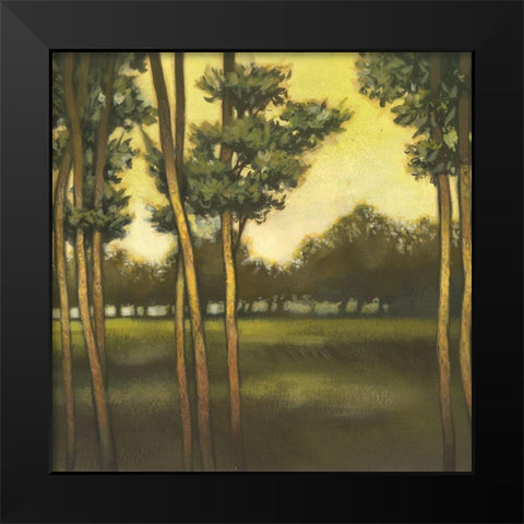 Through the Trees II Black Modern Wood Framed Art Print by Larson