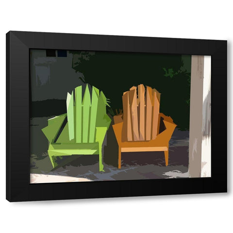 Adirondack II Black Modern Wood Framed Art Print by Mack