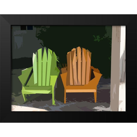 Adirondack II Black Modern Wood Framed Art Print by Mack
