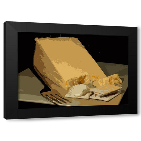 And Cheese II Black Modern Wood Framed Art Print by Mack