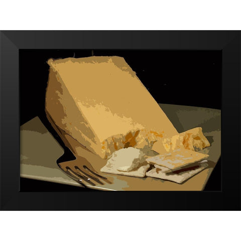 And Cheese II Black Modern Wood Framed Art Print by Mack