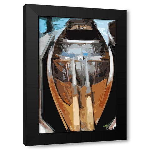 Gently Down the Stream Black Modern Wood Framed Art Print by Mack