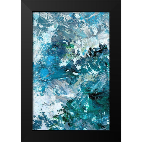 Multiple Blues I Black Modern Wood Framed Art Print by King