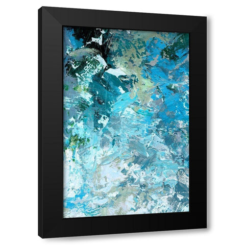 Multiple Blues II Black Modern Wood Framed Art Print by King