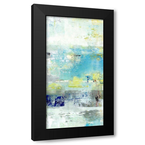Painted Coast I Black Modern Wood Framed Art Print with Double Matting by King