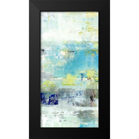 Painted Coast I Black Modern Wood Framed Art Print by King