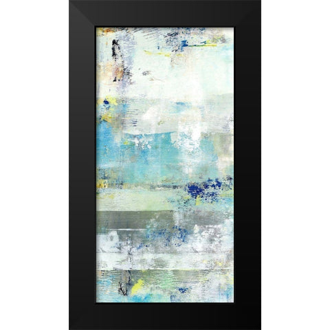Painted Coast II Black Modern Wood Framed Art Print by King