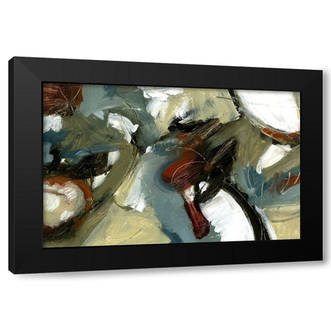 Symphony Black Modern Wood Framed Art Print by King