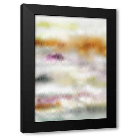 Blurred Lines I Black Modern Wood Framed Art Print by King
