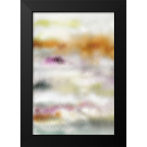 Blurred Lines I Black Modern Wood Framed Art Print by King