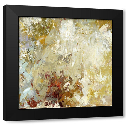 Layered Paint I Black Modern Wood Framed Art Print by King