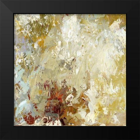 Layered Paint I Black Modern Wood Framed Art Print by King