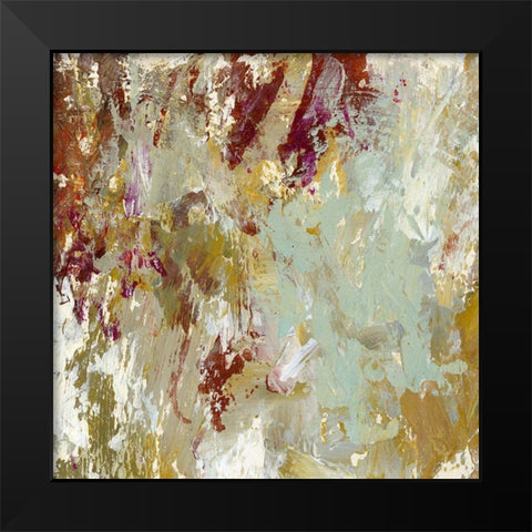 Layered Paint III Black Modern Wood Framed Art Print by King