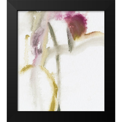 Softness II Black Modern Wood Framed Art Print by King
