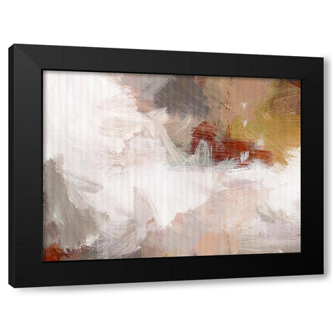 Urban Fall Black Modern Wood Framed Art Print by King