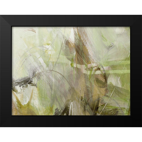 Xpress Green Black Modern Wood Framed Art Print by King