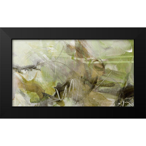 Xpress I Black Modern Wood Framed Art Print by King