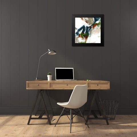 Movement I Black Modern Wood Framed Art Print by King