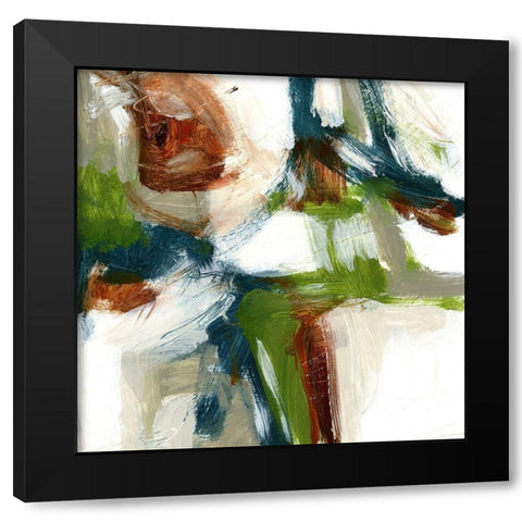 Movement II Black Modern Wood Framed Art Print by King