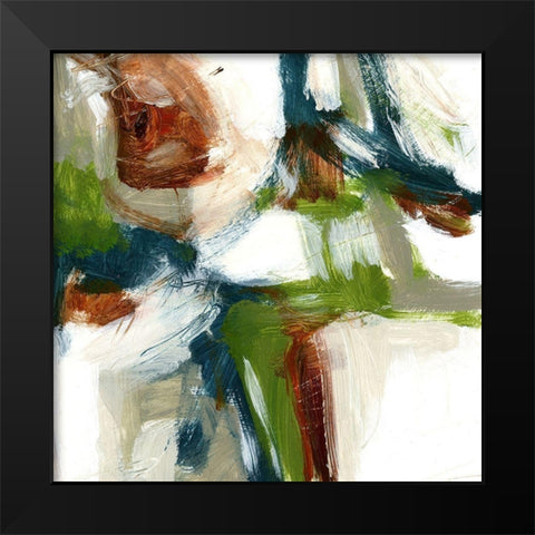 Movement II Black Modern Wood Framed Art Print by King