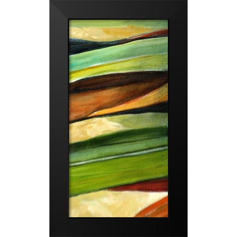 River Earth II Black Modern Wood Framed Art Print by King