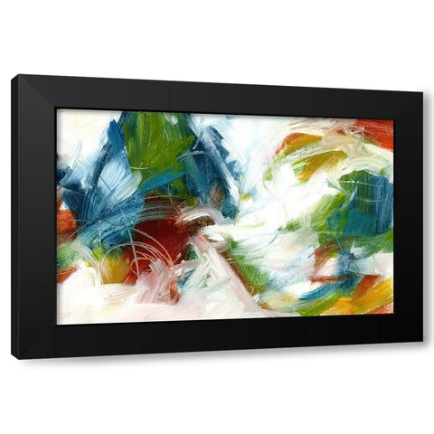Concerto Black Modern Wood Framed Art Print with Double Matting by King