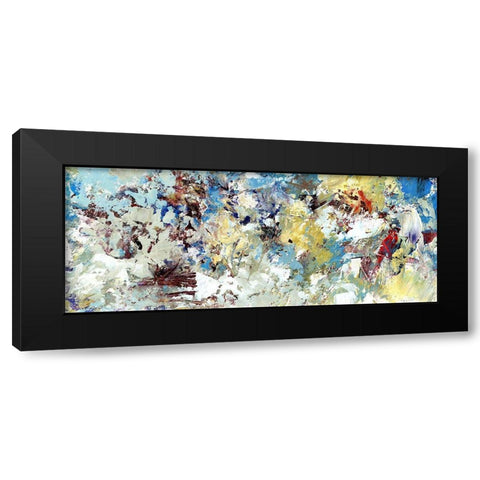 Connective II Black Modern Wood Framed Art Print with Double Matting by King