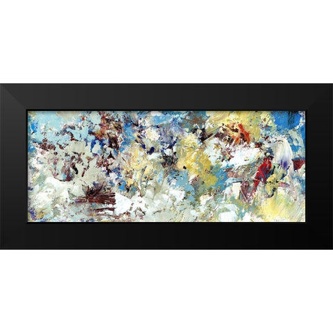 Connective II Black Modern Wood Framed Art Print by King