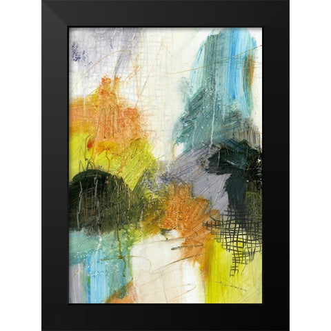 Patch I Black Modern Wood Framed Art Print by King